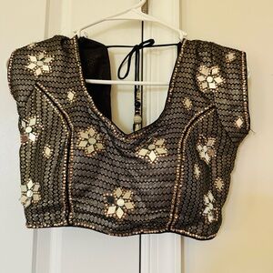 Elegant Black and Gold Women's Top